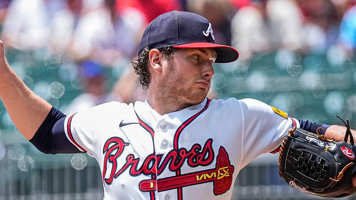 Aug 2, 2026; Cumberland, Georgia, USA; Atlanta Braves pitcher JR Ritchie (60) pitches against the Washington Nationals during the first inning at Truist Park. Mandatory Credit: Dale Zanine-Imagn Images Aug 2, 2026; Cumberland, Georgia, USA; Atlanta Braves pitcher JR Ritchie (60) pitches against the Washington Nationals during the first inning at Truist Park. Mandatory Credit: Dale Zanine-Imagn Images