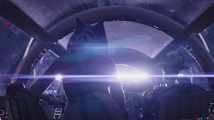 (L-R): Ahsoka Tano (Rosario Dawson) and Huyang (David Tennant) in Lucasfilm's STAR WARS: AHSOKA, exclusively on Disney+. ©2023 Lucasfilm Ltd. & TM. All Rights Reserved.