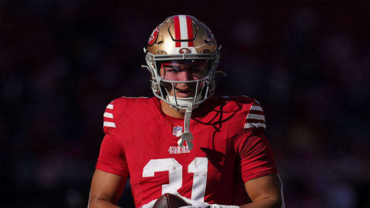 San Francisco 49ers running back Isaac Guerendo (31)