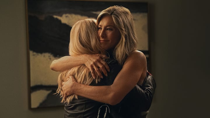 Reese Witherspoon and Jennifer Aniston in "The Morning Show," now streaming on Apple TV+
