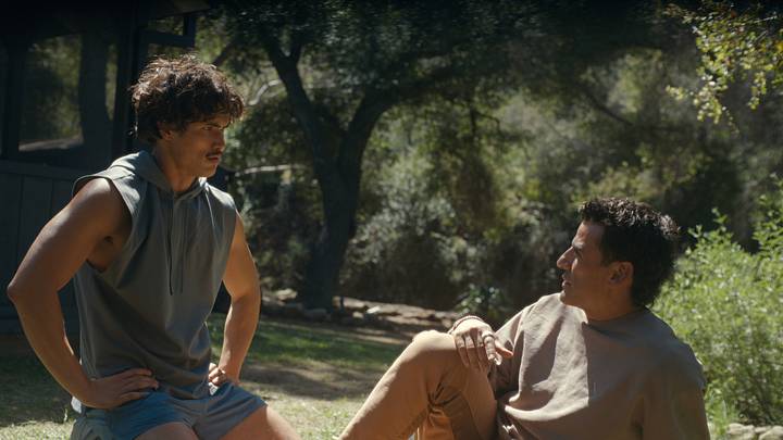 Beef. (L to R) Charles Melton as Austin Davis, Oscar Isaac as Josh Martin in episode 206 of Beef