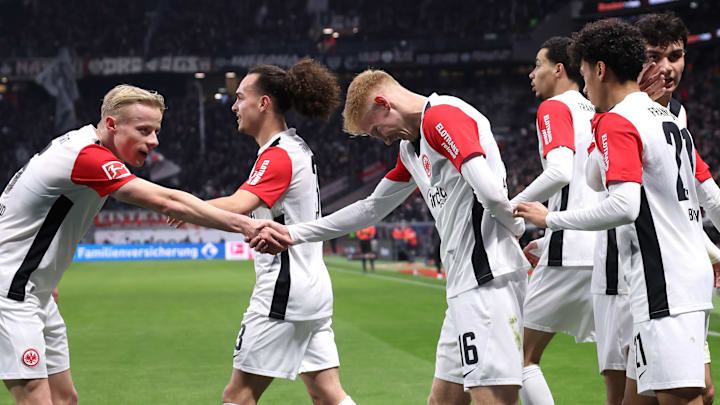 Eintracht Frankfurt im Spiel gegen Holstein Kiel