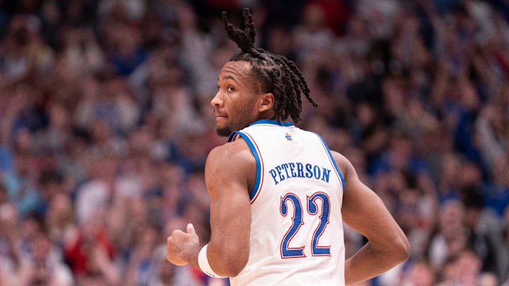 Kansas Jayhawks guard Darryn Peterson (22)