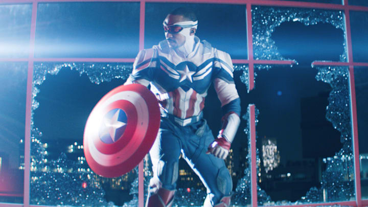 Falcon/Sam Wilson (Anthony Mackie) in Marvel Studios’ THE FALCON AND THE WINTER SOLDIER. Photo courtesy of Marvel Studios. ©Marvel Studios 2021. All Rights Reserved.