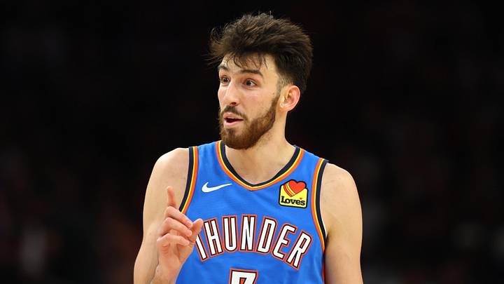 Oklahoma City Thunder center Chet Holmgren (7) 
