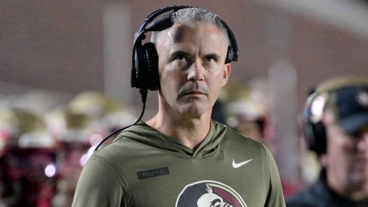 Nov 15, 2025; Tallahassee, Florida, USA; Florida State Seminoles head coach Mike Norvell during the second half against the Virginia Tech Hokies at Doak S. Campbell Stadium. Mandatory Credit: Melina Myers-Imagn Images Nov 15, 2025; Tallahassee, Florida, USA; Florida State Seminoles head coach Mike Norvell during the second half against the Virginia Tech Hokies at Doak S. Campbell Stadium. Mandatory Credit: Melina Myers-Imagn Images