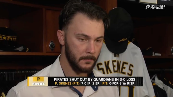Pittsburgh Pirates pitcher Paul Skenes on April 19, 2025.