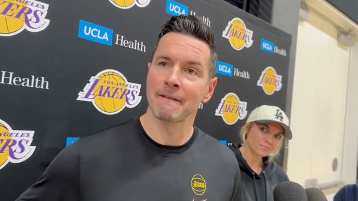 JJ Redick speaks on April 2, 2025.