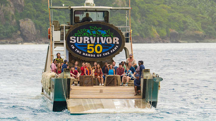 “Epic Party” – 24 returning players are abandoned on the islands of Fiji for a monumental 50th season, with the chance to win $1 million. The theme of the season, “In the Hands of the Fans,” quickly materializes as decisions from the fan vote swiftly and forcefully impact the game in Survivor 50. Photo: Robert Voets/CBS ©2025 CBS Broadcasting, Inc. All Rights Reserved.