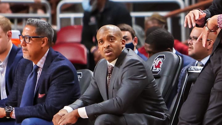 New South Carolina basketball assistant coach Will Bailey when he was with the team back in 2021