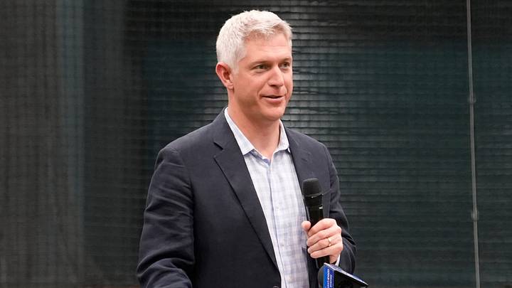 Orioles President of Baseball Operations Mike Elias welcomes the media and VIPs to the new facility. The Baltimore Orioles unveiled their new Player Development Complex to the media on Monday, Feb. 9, 2026. The 47,700 square-foot facility includes indoor batting cages and infield, a biomechanics lab, new outdoor covered batting cages and more fan access areas.