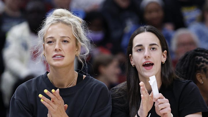 Indiana Fever guard Sophie Cunningham (8) and guard Caitlin Clark (22) Indiana Fever guard Sophie Cunningham (8) and guard Caitlin Clark (22)