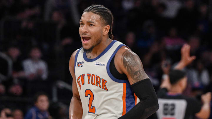 Jan 17, 2026; New York, New York, USA; New York Knicks guard Miles McBride (2) reacts during the second half against the Phoenix Suns at Madison Square Garden. Mandatory Credit: John Jones-Imagn Images Jan 17, 2026; New York, New York, USA; New York Knicks guard Miles McBride (2) reacts during the second half against the Phoenix Suns at Madison Square Garden. Mandatory Credit: John Jones-Imagn Images