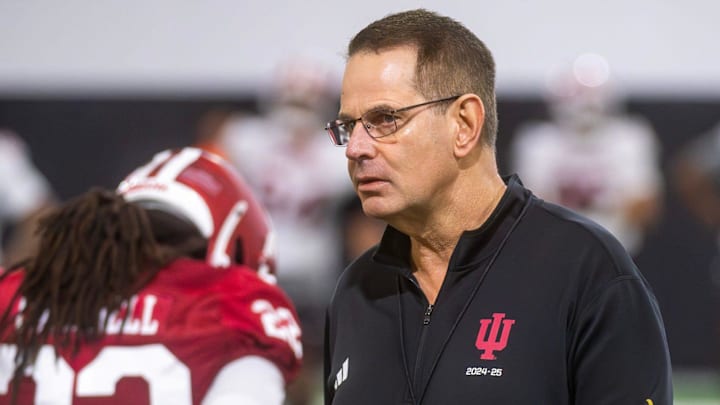 Indiana coach Curt Cignetti during Indiana spring football practice on Thursday, March 26, 2026.