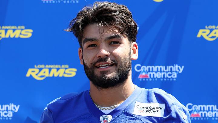 Los Angeles Rams wide receiver Puka Nacua. Los Angeles Rams wide receiver Puka Nacua.