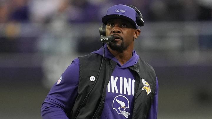 Minnesota Vikings defensive coordinator Brian Flores Minnesota Vikings defensive coordinator Brian Flores