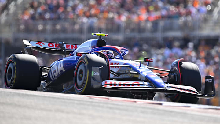 Oct 20, 2024; Austin, Texas, USA; Visa Cash App RB Formula One Team driver Yuki Tsunoda (22) of Team Japan during the 2024 Formula One US Grand Prix at Circuit of the Americas. Mandatory Credit: Jerome Miron-Imagn Images Oct 20, 2024; Austin, Texas, USA; Visa Cash App RB Formula One Team driver Yuki Tsunoda (22) of Team Japan during the 2024 Formula One US Grand Prix at Circuit of the Americas. Mandatory Credit: Jerome Miron-Imagn Images