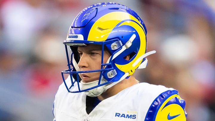 Los Angeles Rams kicker Harrison Mevis. Los Angeles Rams kicker Harrison Mevis.