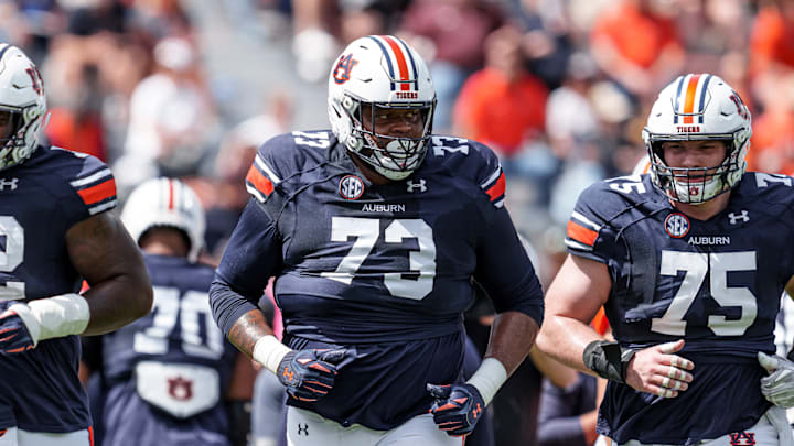 Auburn Tigers offensive tackle Percy Lewis began the 2024 season as the No. 1 left tackle, but couldn't hold the position. Auburn Tigers offensive tackle Percy Lewis began the 2024 season as the No. 1 left tackle, but couldn't hold the position.