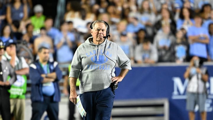 UNC coach Bill Belichick lost his 2025 season-opener in embarrassing fashion Monday night and was crushed by TCU, 48-14.