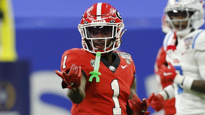 Georgia Bulldogs wide receiver Zachariah Branch 