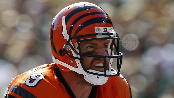 2009.09.20 BENGALS SPORTS : The Cincinnati Bengals quarterback Carson Palmer takes a third quarter snap against the Green Bay Packers at Lambeau Field in Green Bay Sunday September 20, 2009. The Enquirer/Jeff Swinger
Bengals 40 2009 09 20 2009.09.20 BENGALS SPORTS : The Cincinnati Bengals quarterback Carson Palmer takes a third quarter snap against the Green Bay Packers at Lambeau Field in Green Bay Sunday September 20, 2009. The Enquirer/Jeff Swinger
Bengals 40 2009 09 20