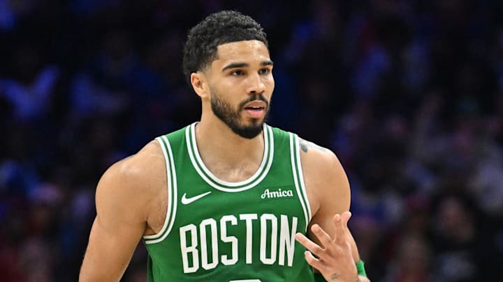 Boston Celtics forward Jayson Tatum (0)