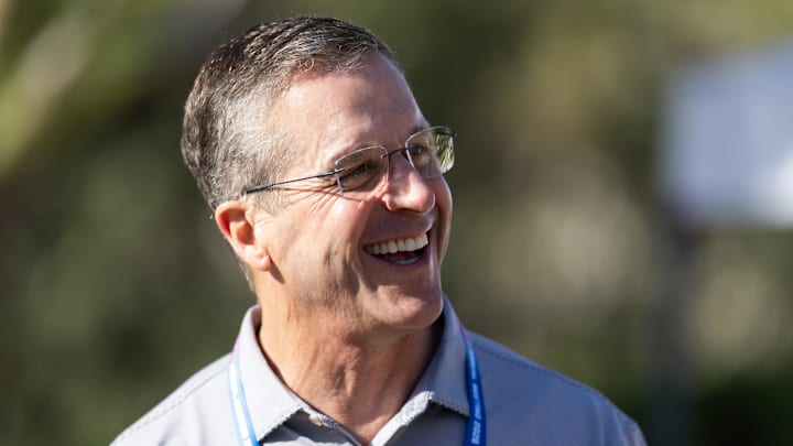 New York Giants head coach John Harbaugh