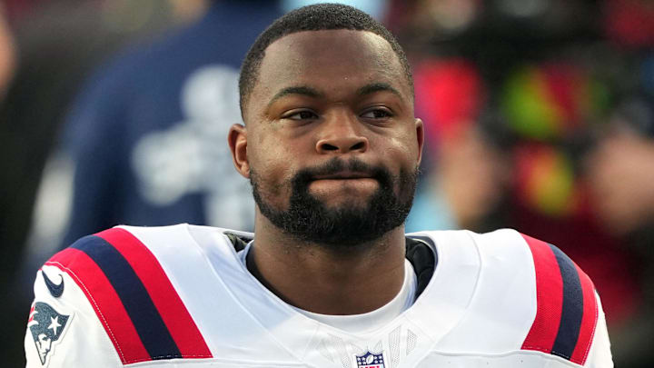 Feb 8, 2026; Santa Clara, CA, USA; New England Patriots wide receiver Kayshon Boutte (9) during halftime against the Seattle Seahawks in Super Bowl LX at Levi's Stadium. Mandatory Credit: Darren Yamashita-Imagn Images Feb 8, 2026; Santa Clara, CA, USA; New England Patriots wide receiver Kayshon Boutte (9) during halftime against the Seattle Seahawks in Super Bowl LX at Levi's Stadium. Mandatory Credit: Darren Yamashita-Imagn Images