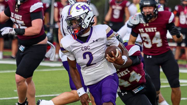 CBC quarterback Daylen Austin-Harvey accounted for five touchdowns in Week 7. CBC quarterback Daylen Austin-Harvey accounted for five touchdowns in Week 7.