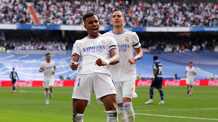 Rodrygo, com dois gols, foi destaque da partida deste sábado Rodrygo, com dois gols, foi destaque da partida deste sábado