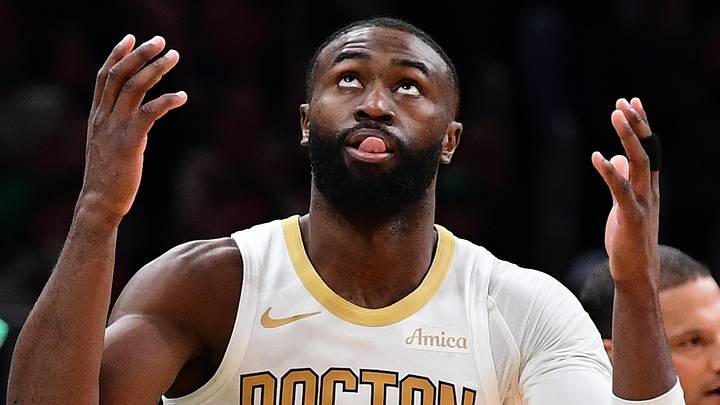 Jan 5, 2026; Boston, Massachusetts, USA; Boston Celtics guard Jaylen Brown (7) reacts after making a three point basket during the second half against the Chicago Bulls at TD Garden. Mandatory Credit: Bob DeChiara-Imagn Images Jan 5, 2026; Boston, Massachusetts, USA; Boston Celtics guard Jaylen Brown (7) reacts after making a three point basket during the second half against the Chicago Bulls at TD Garden. Mandatory Credit: Bob DeChiara-Imagn Images