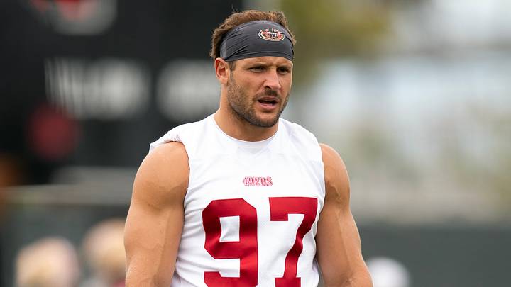 San Francisco 49ers defensive end Nick Bosa San Francisco 49ers defensive end Nick Bosa