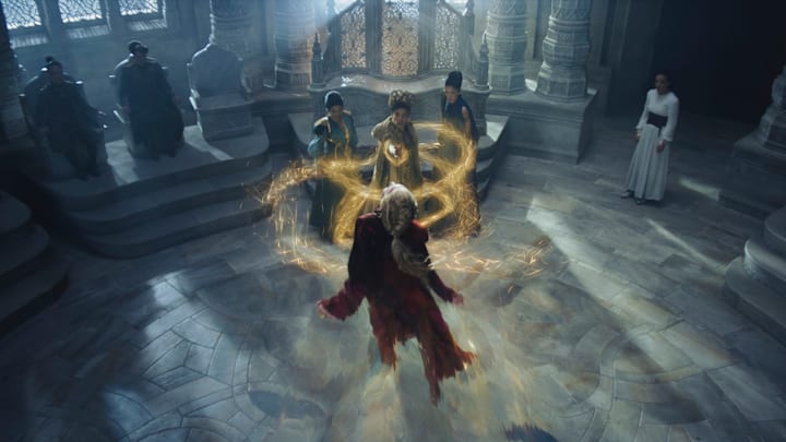 Liandrin (Kate Fleetwood) in The Wheel of Time season 3 