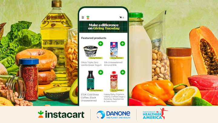Instacart's 2024 Giving Tuesday campaign
