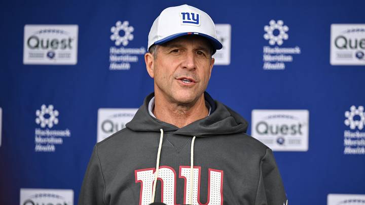 New York Giants - head coach John Harbaugh