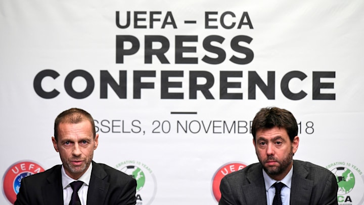 Aleksander Ceferin e Andrea Agnelli