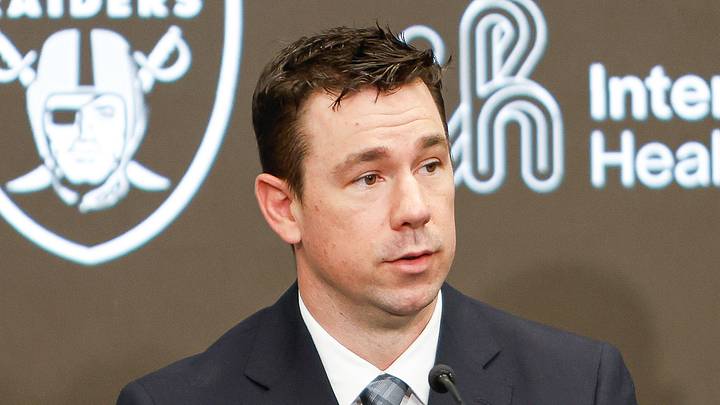 Las Vegas Raiders coach Klint Kubiak Las Vegas Raiders coach Klint Kubiak