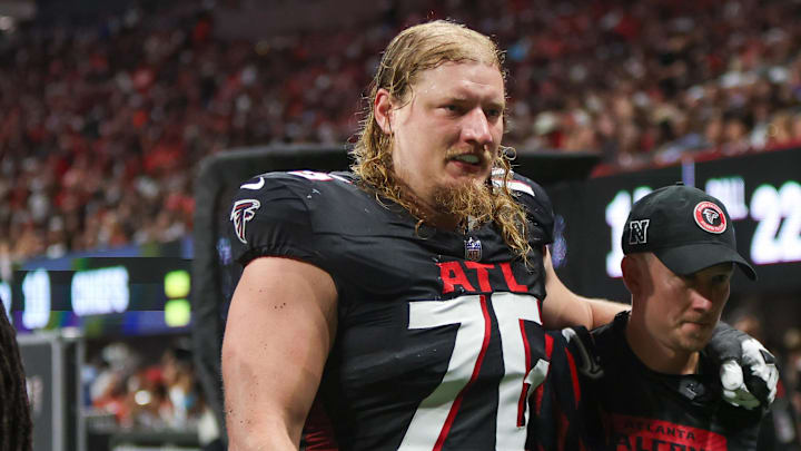 Atlanta Falcons offensive tackle Kaleb McGary 