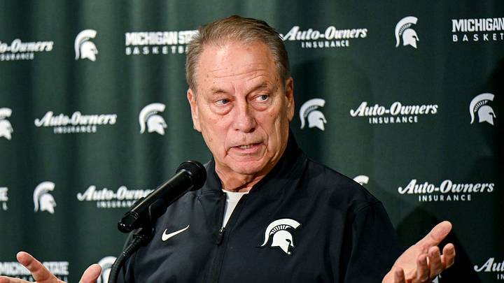 Michigan State men’s basketball coach Tom Izzo speaks during media day on Thursday, Oct. 15, 2026, at the Breslin Center in East Lansing. Michigan State men’s basketball coach Tom Izzo speaks during media day on Thursday, Oct. 15, 2026, at the Breslin Center in East Lansing.