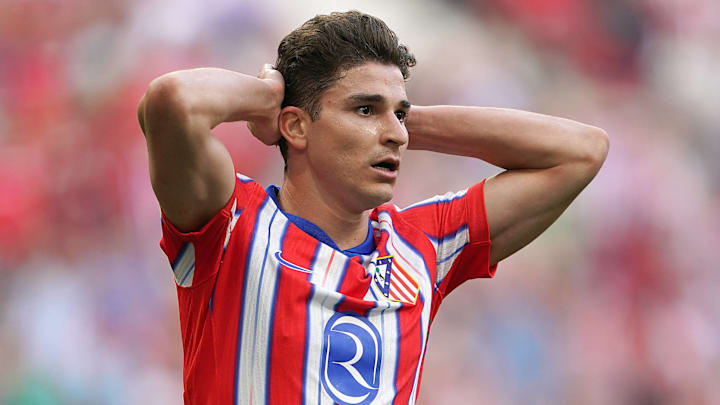 Julián Álvarez finished as Atlético Madrid’s top scorer in his debut season at the club. Julián Álvarez finished as Atlético Madrid’s top scorer in his debut season at the club.