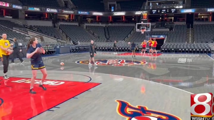 Caitlin Clark after Indiana Fever practice on July 8, 2025.