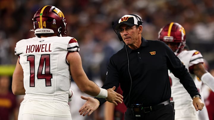 Ron Rivera and Sam Howell