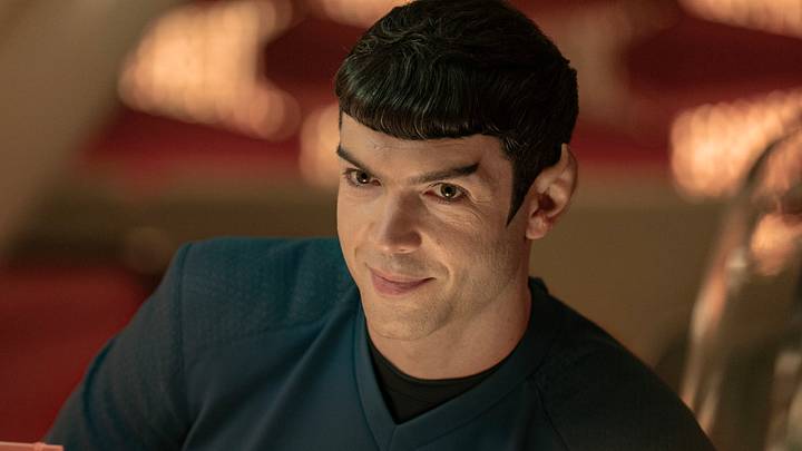 Ethan Peck as Spock in season 3, Episode 10 of Strange New Worlds. Photo Credit: Marni Grossman/Paramount+