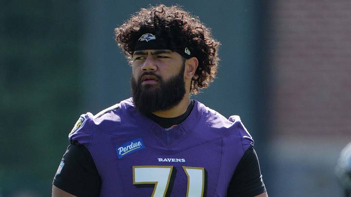 Baltimore Ravens guard Vega Ioane Mandatory Credit: Mitch Stringer-Imagn Images Baltimore Ravens guard Vega Ioane Mandatory Credit: Mitch Stringer-Imagn Images