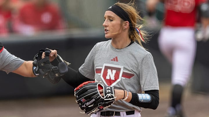 Jordy Bahl ends an inning during a fall scrimmage. Jordy Bahl ends an inning during a fall scrimmage.