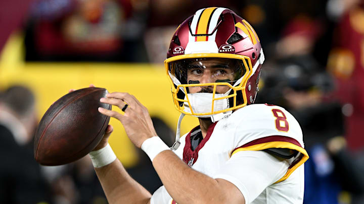 Washington Commanders quarterback Marcus Mariota