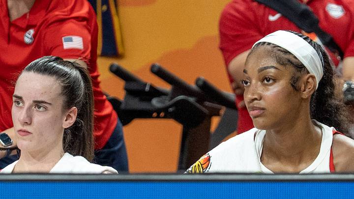 Caitlin Clark and Angel Reese at the FIBA Women’s World Cup on September 4, 2026.
