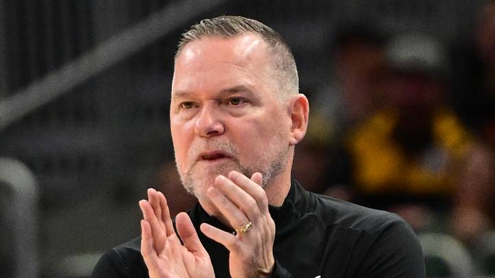 Feb 27, 2025; Milwaukee, Wisconsin, USA; Denver Nuggets head coach Michael Malone reacts in the fourth quarter against the Milwaukee Bucks at Fiserv Forum. Mandatory Credit: Benny Sieu-Imagn Images Feb 27, 2025; Milwaukee, Wisconsin, USA; Denver Nuggets head coach Michael Malone reacts in the fourth quarter against the Milwaukee Bucks at Fiserv Forum. Mandatory Credit: Benny Sieu-Imagn Images