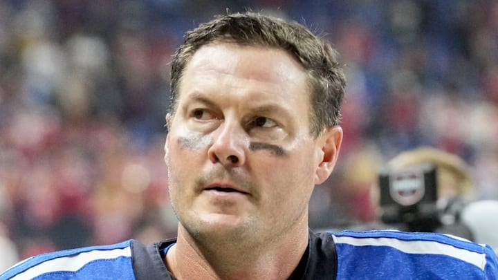 Indianapolis Colts quarterback Philip Rivers (17) leaves the field Monday, Dec. 22, 2025, after losing a game against the San Francisco 49ers at Lucas Oil Stadium in Indianapolis.